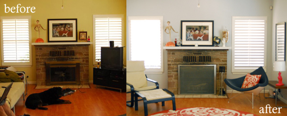 Living Room - Before & After