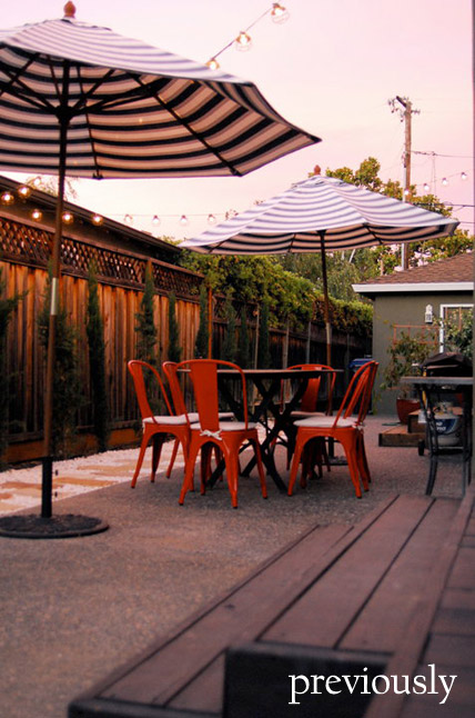 Side Yard as a Dining Area
