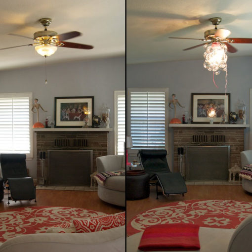Bubble Chandelier Fan